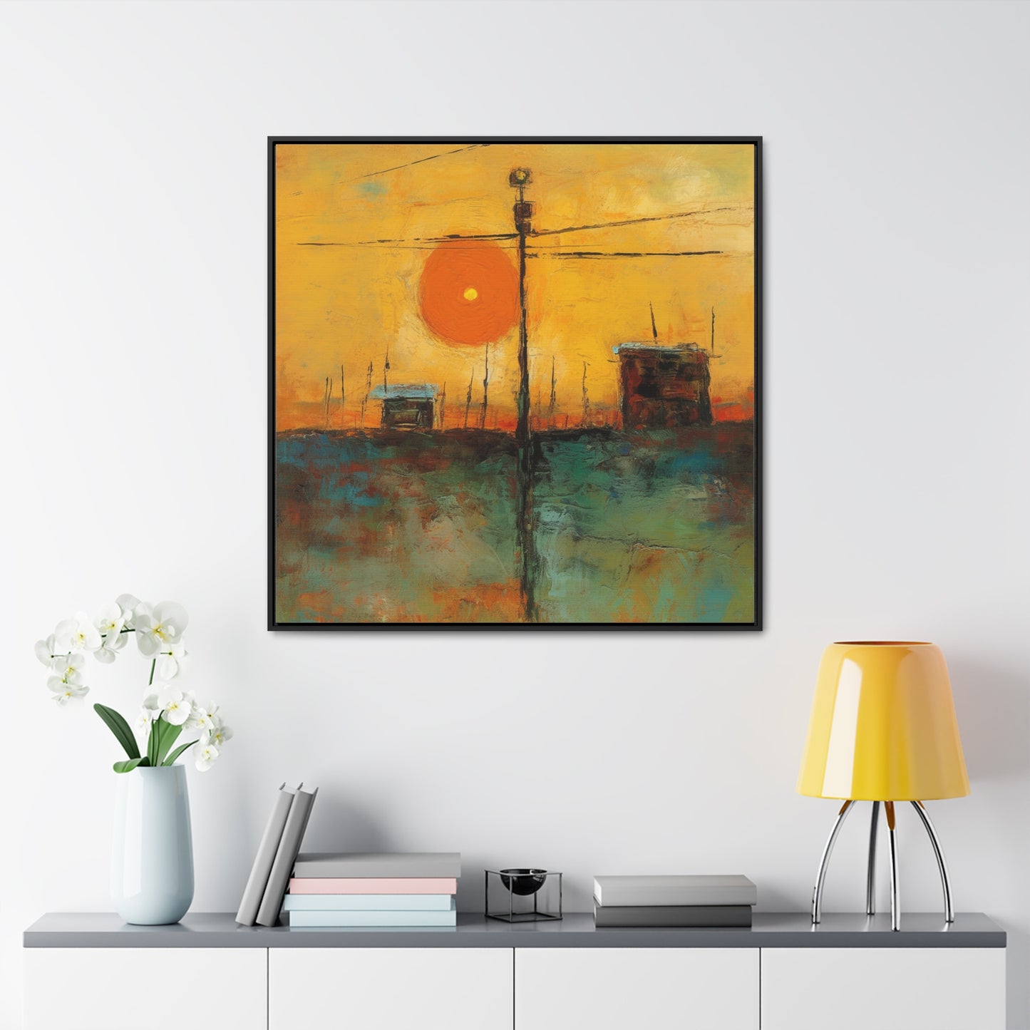 Land of the Sun 58, Valentinii, Gallery Canvas Wraps, Square Frame