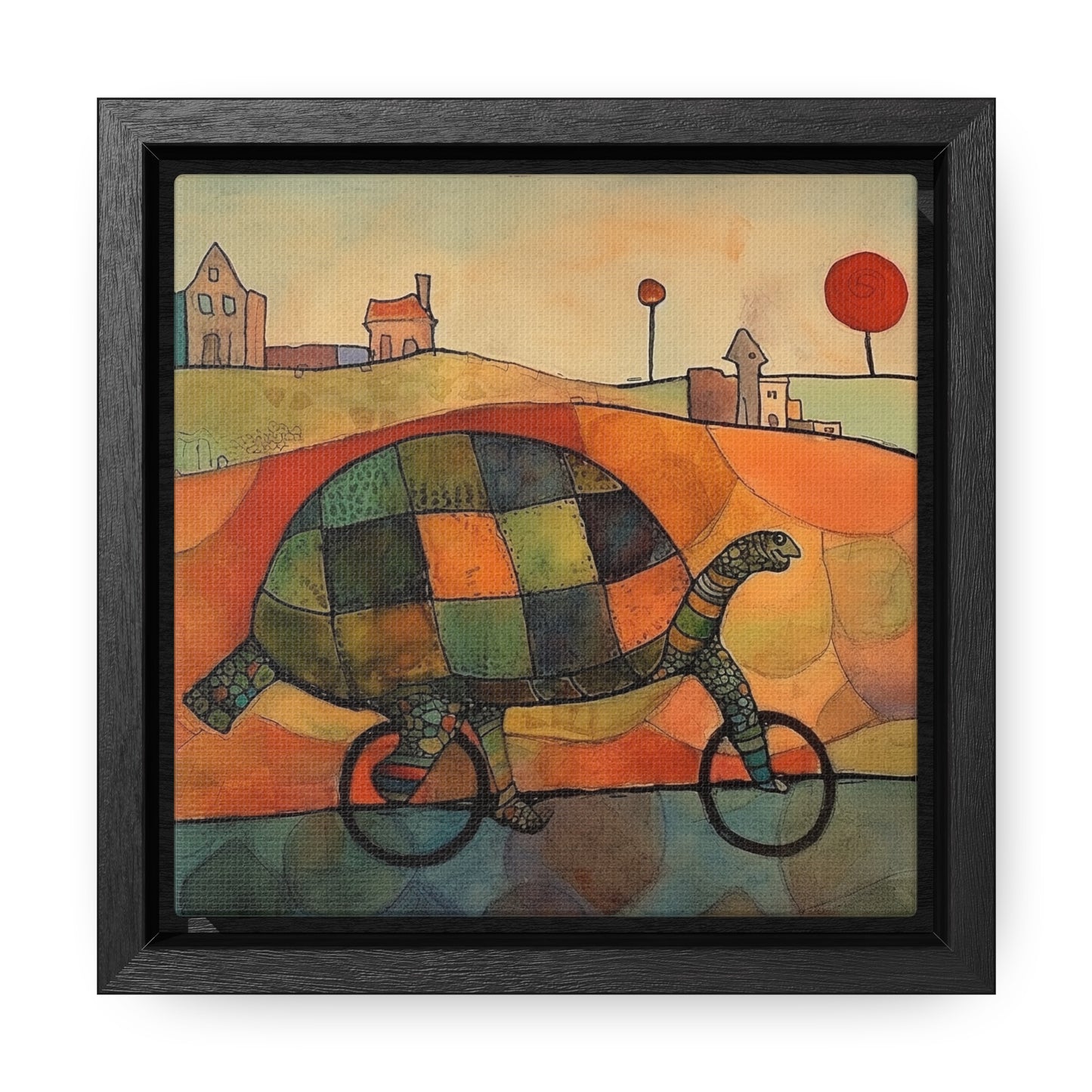 Turtle 5, Gallery Canvas Wraps, Square Frame
