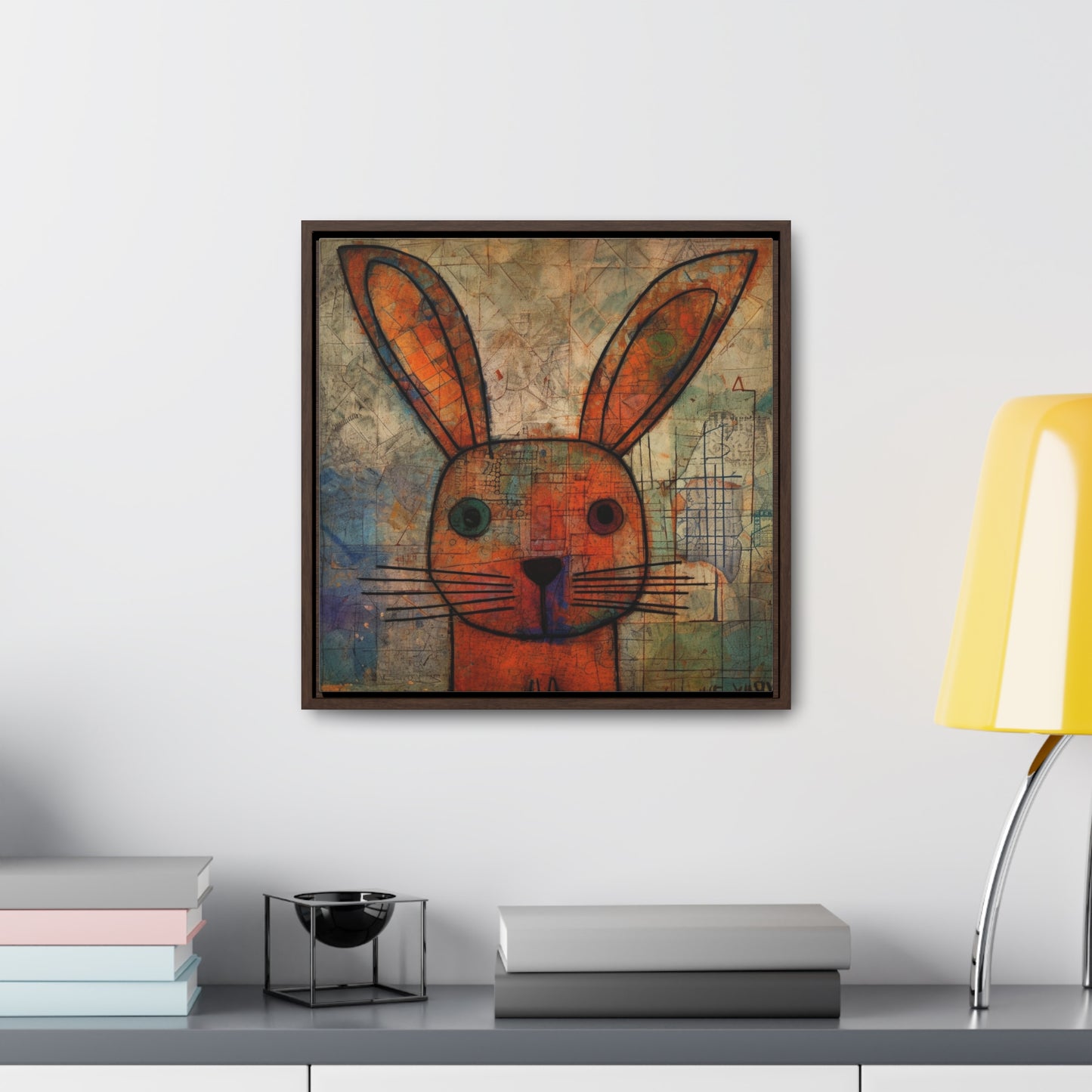 Rabbit 19, Gallery Canvas Wraps, Square Frame