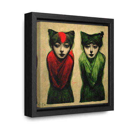 Cat Woman 6, Valentinii, Gallery Canvas Wraps, Square Frame