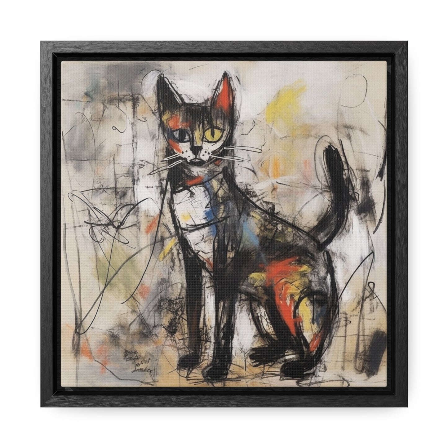 Cat 59, Gallery Canvas Wraps, Square Frame