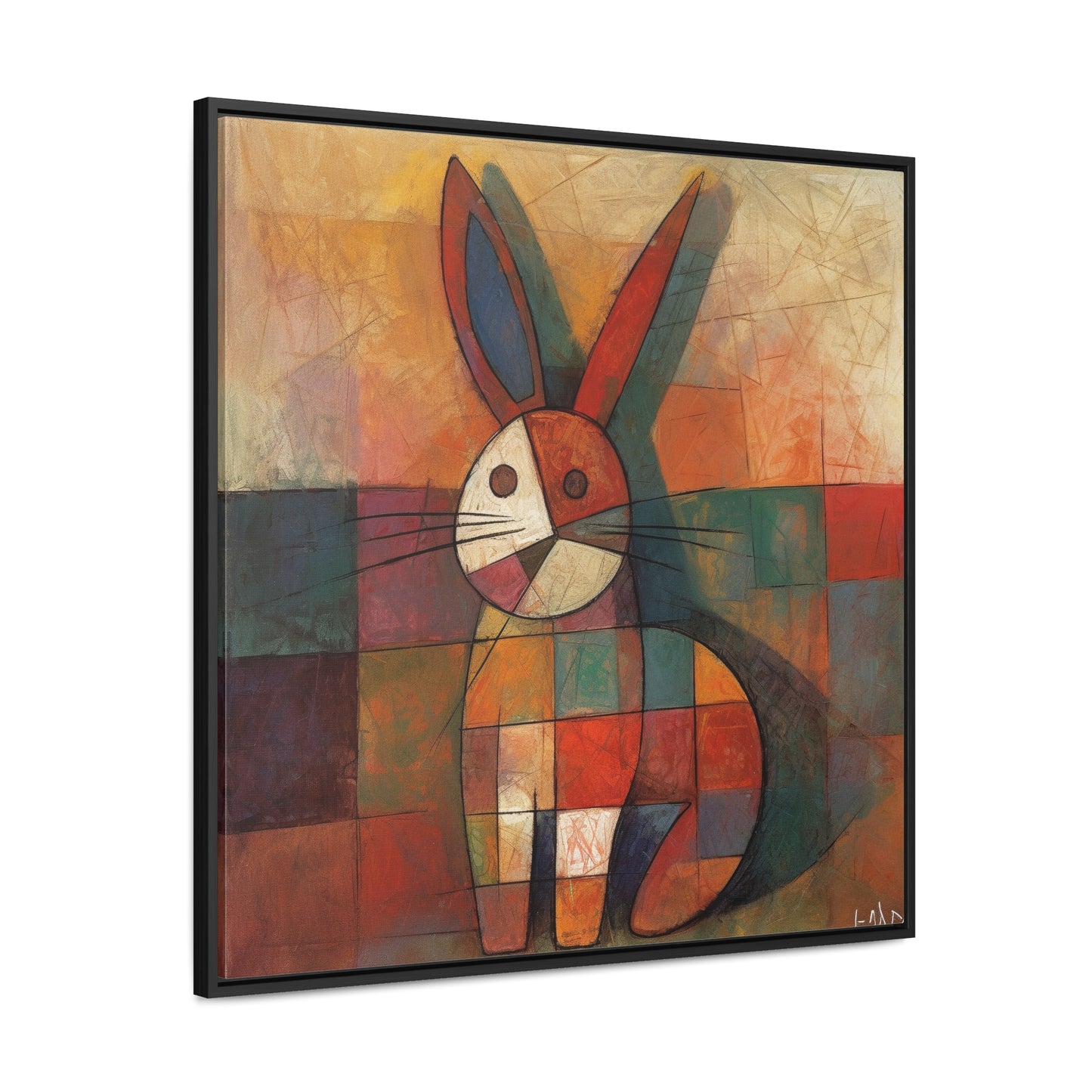 Rabbit 25, Gallery Canvas Wraps, Square Frame