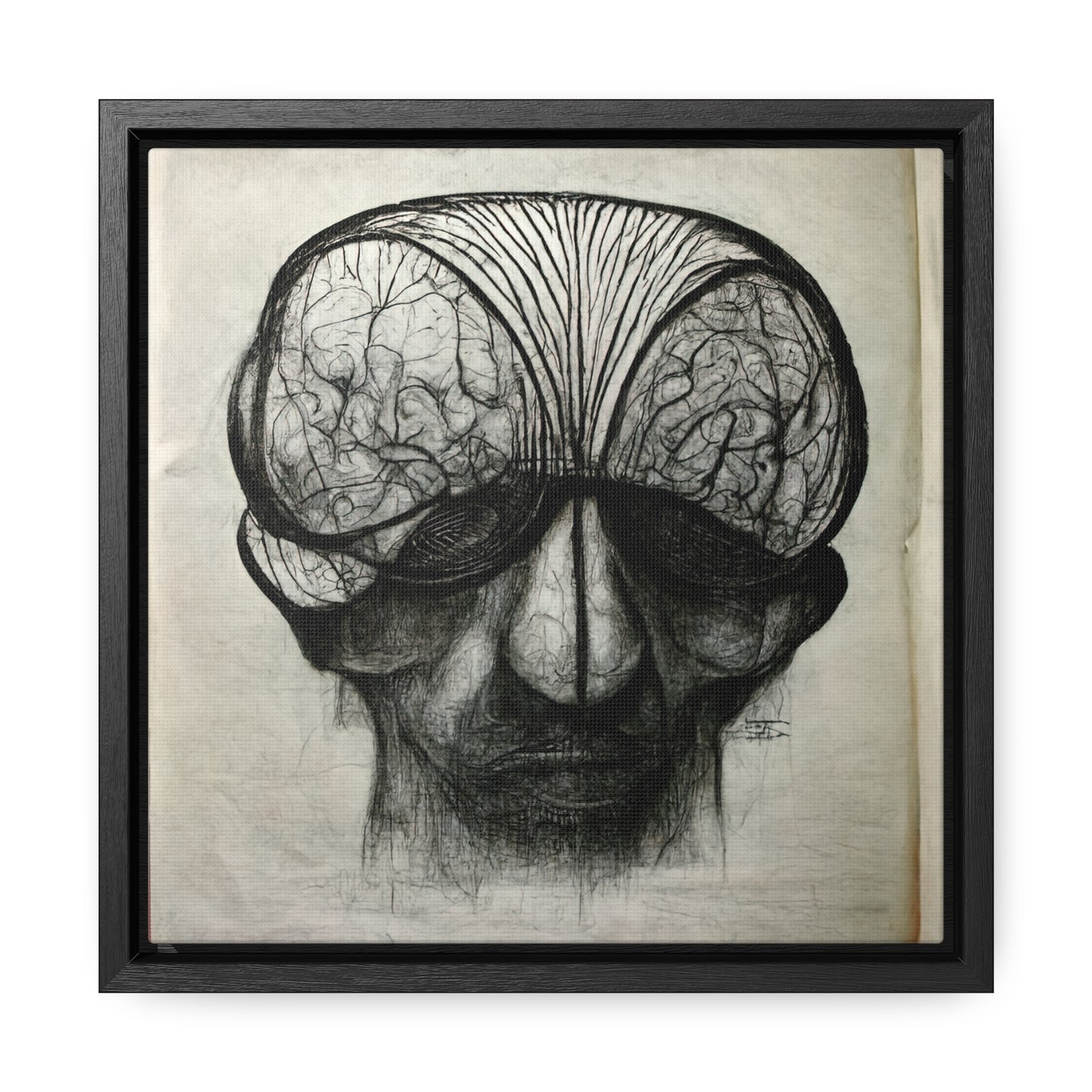 Brain 54, Valentinii, Gallery Canvas Wraps, Square Frame