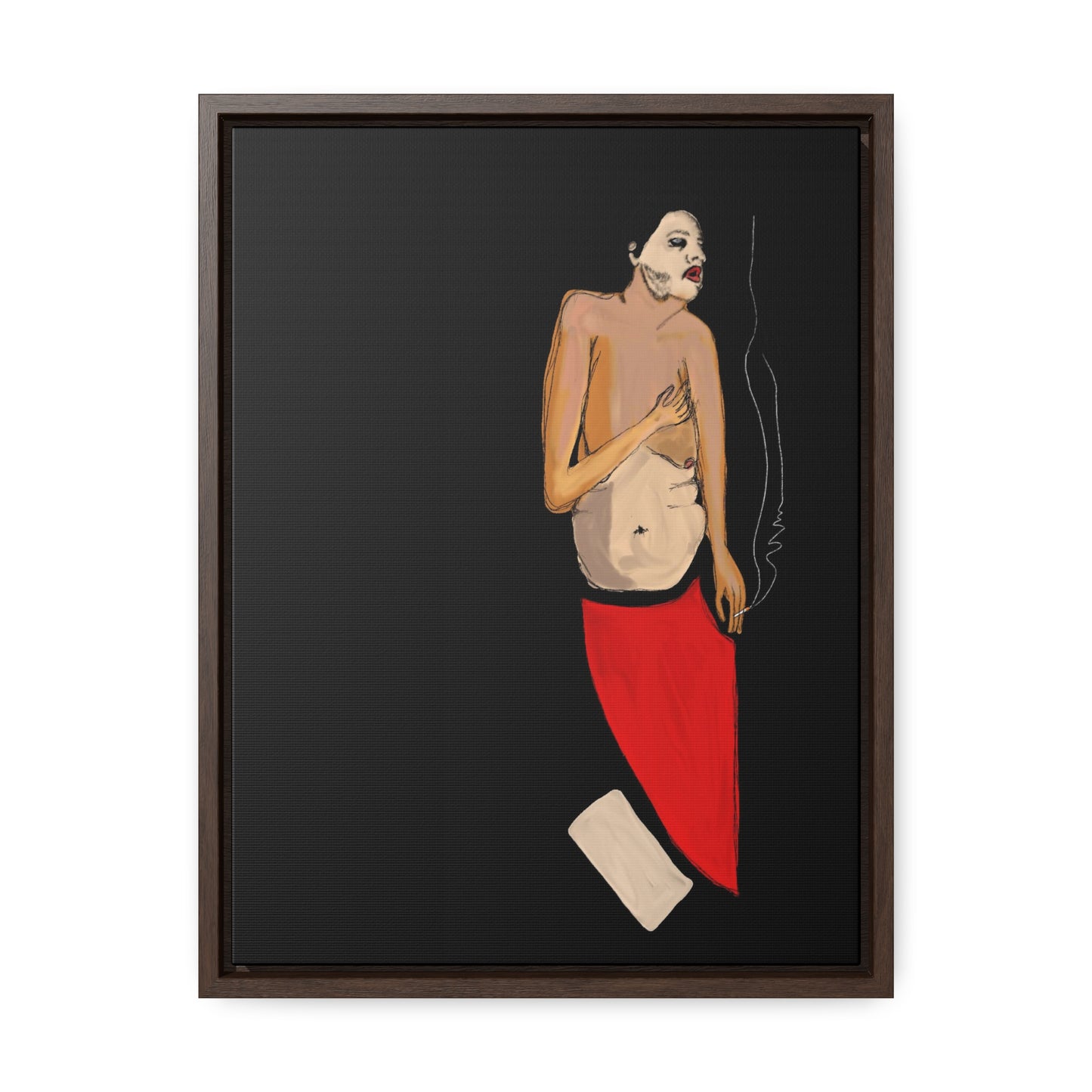 A Depressive Aladdin, Original Eduard Pavel, Gallery Canvas Wraps, Vertical Frame