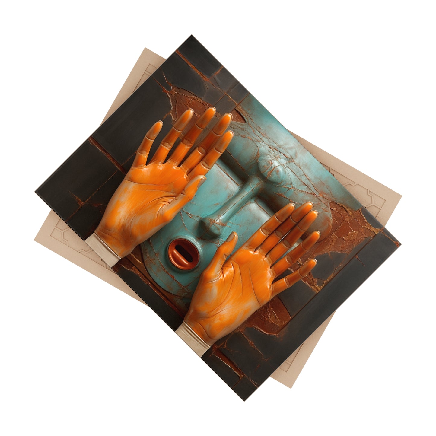 Hands 18, Ceramic Photo Tile