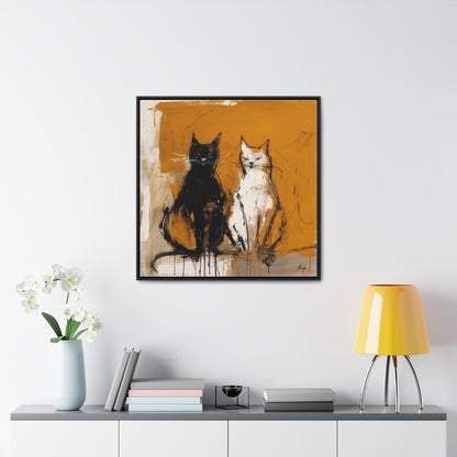 Cat 17, Gallery Canvas Wraps, Square Frame