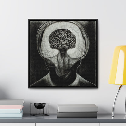 Brain 47, Valentinii, Gallery Canvas Wraps, Square Frame