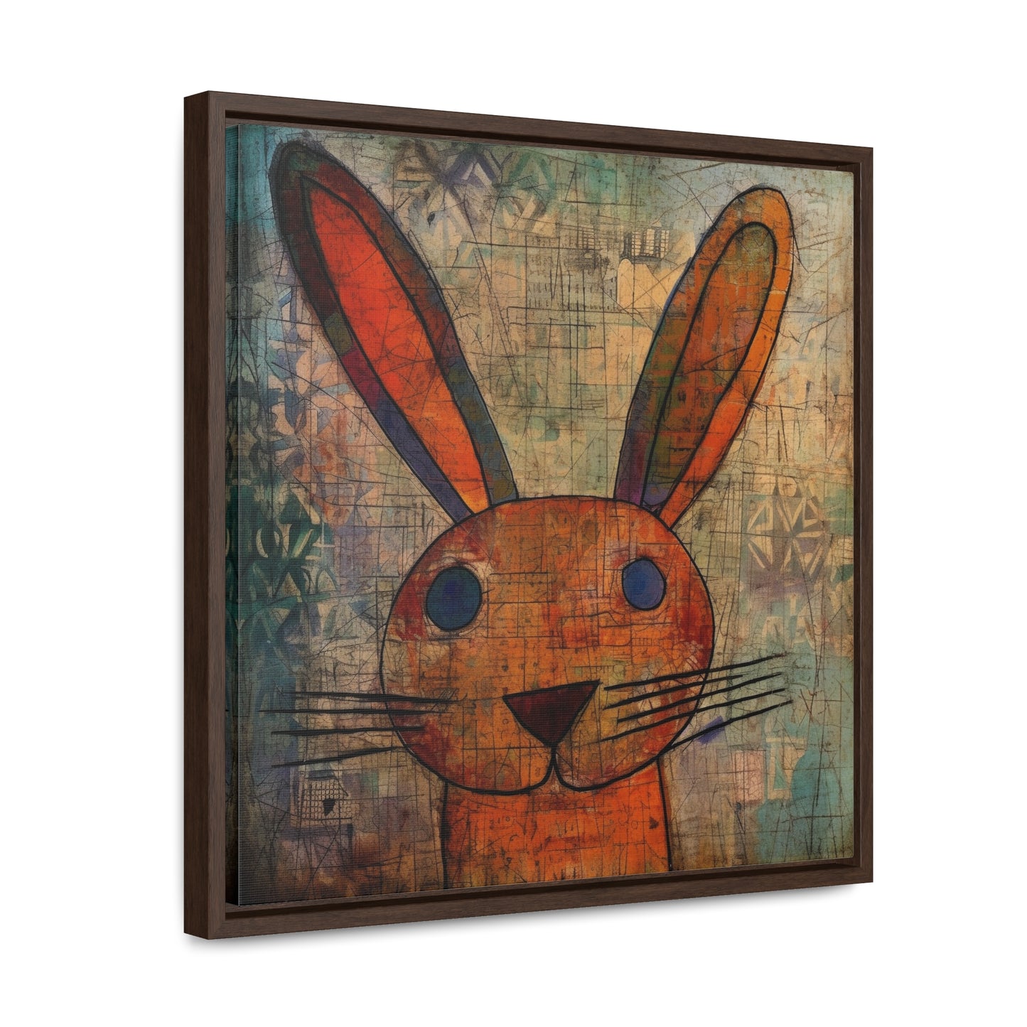 Rabbit 9, Gallery Canvas Wraps, Square Frame