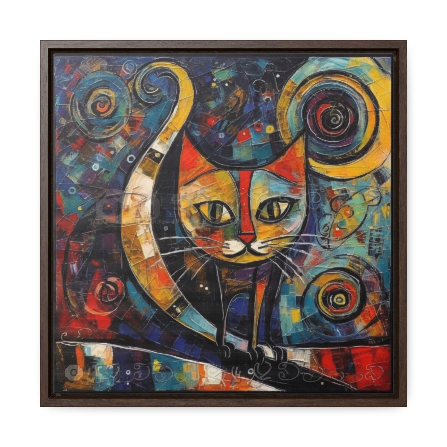 Cat 118, Gallery Canvas Wraps, Square Frame