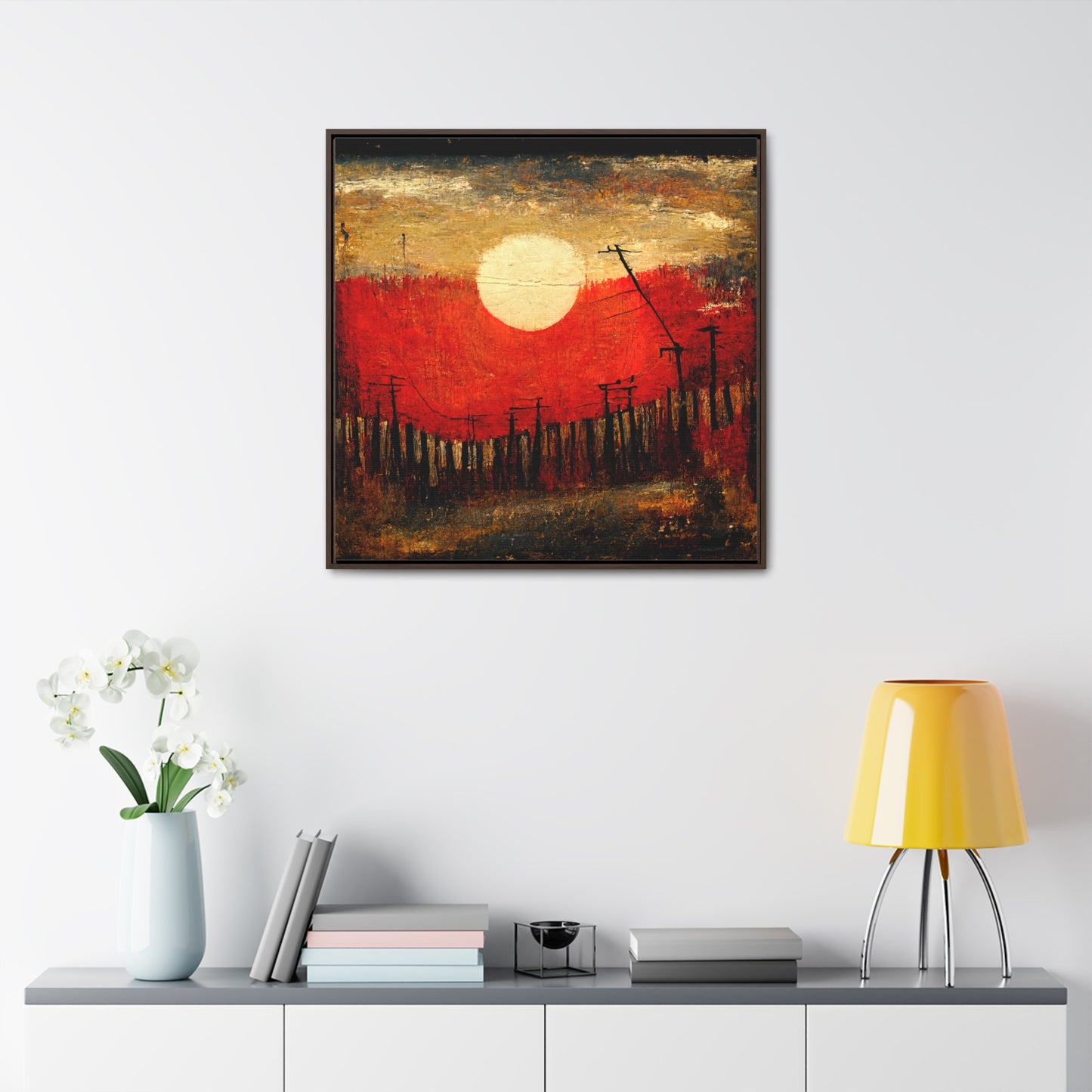 Land of the Sun 19, Valentinii, Gallery Canvas Wraps, Square Frame