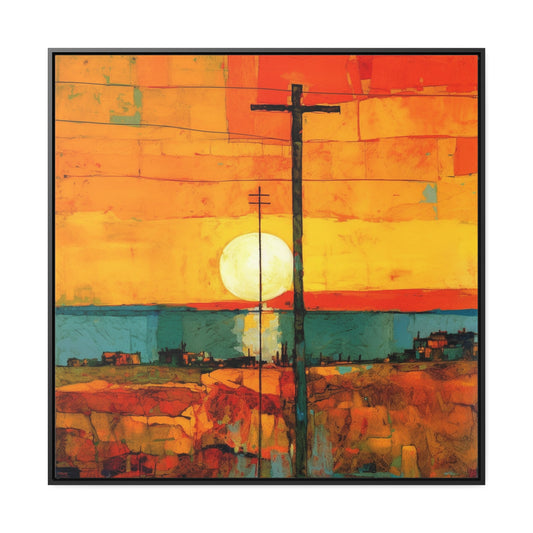 Land of the Sun 74, Valentinii, Gallery Canvas Wraps, Square Frame