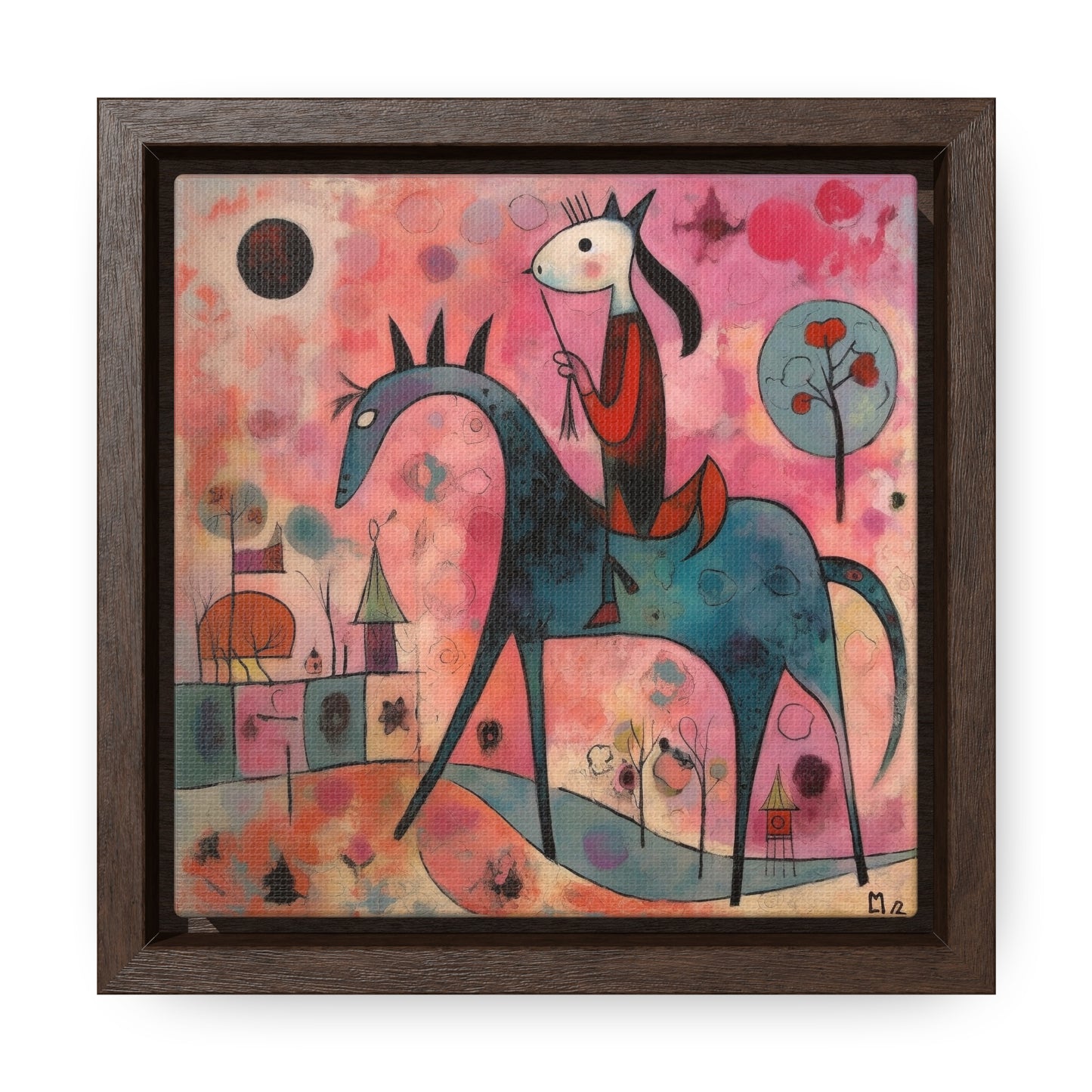 The Dreams of the Child 16, Gallery Canvas Wraps, Square Frame