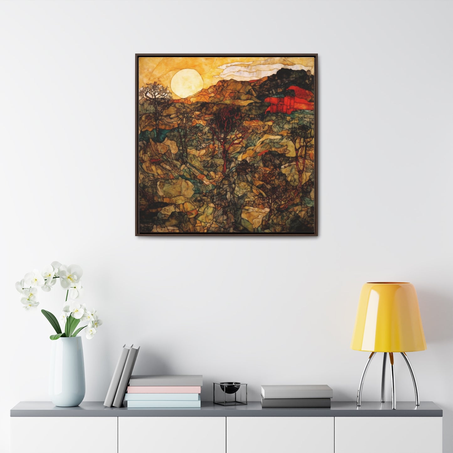 Land of the Sun 46, Valentinii, Gallery Canvas Wraps, Square Frame