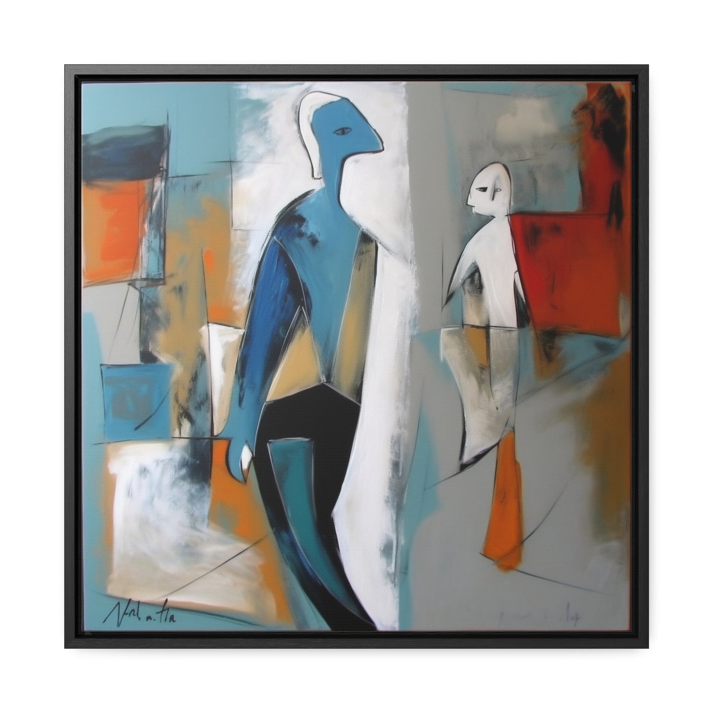 Sad Man 30, Valentinii, Gallery Canvas Wraps, Square Frame