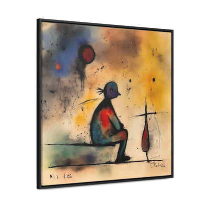 Sad Man 17, Valentinii, Gallery Canvas Wraps, Square Frame