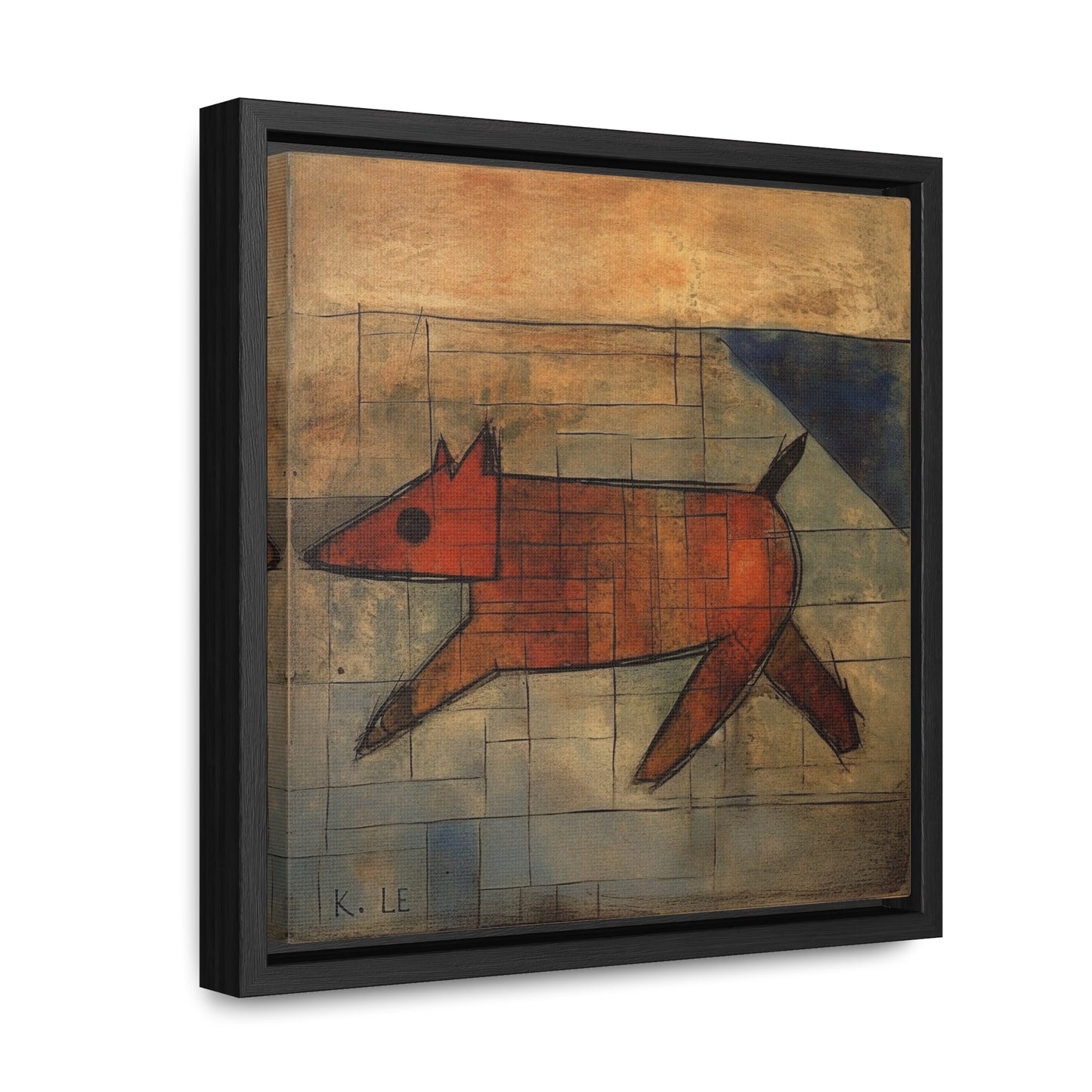 V Dog 12, Gallery Canvas Wraps, Square Frame