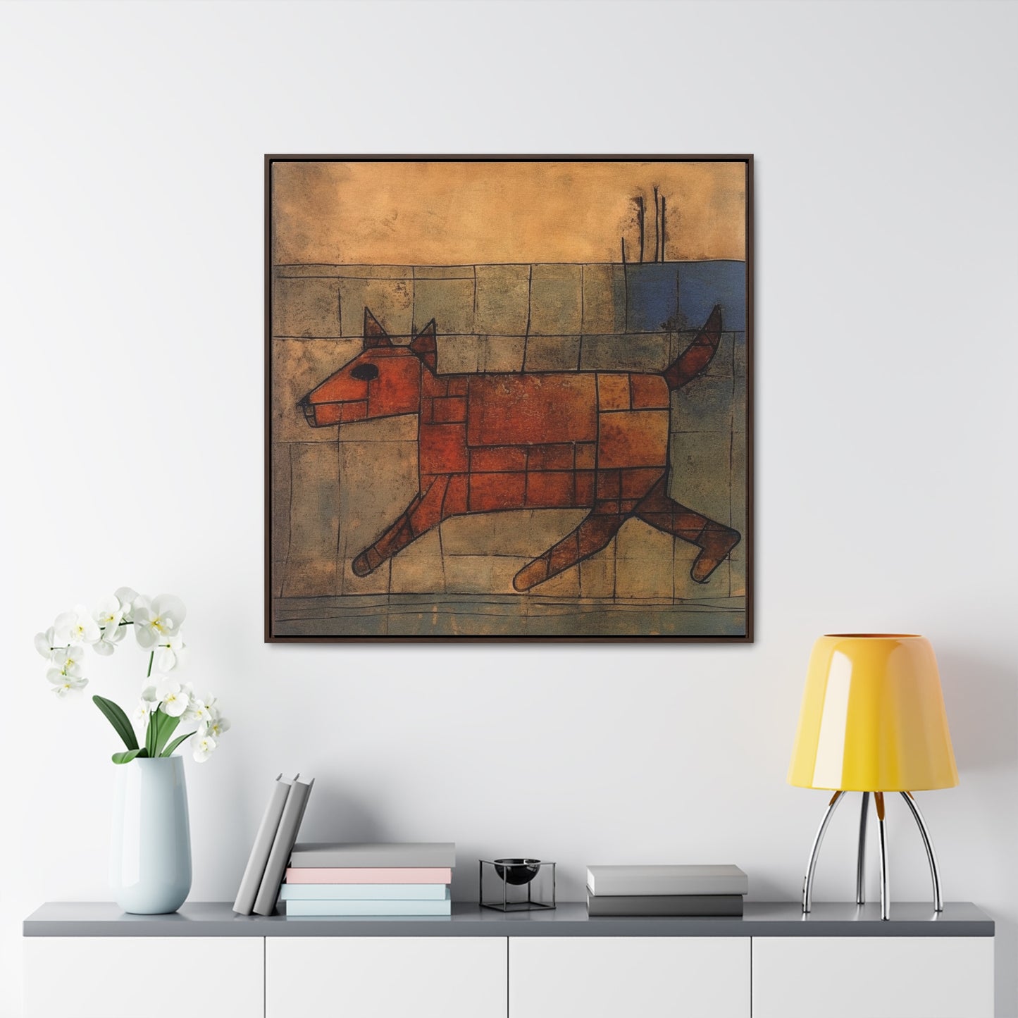 V Dog 9, Gallery Canvas Wraps, Square Frame