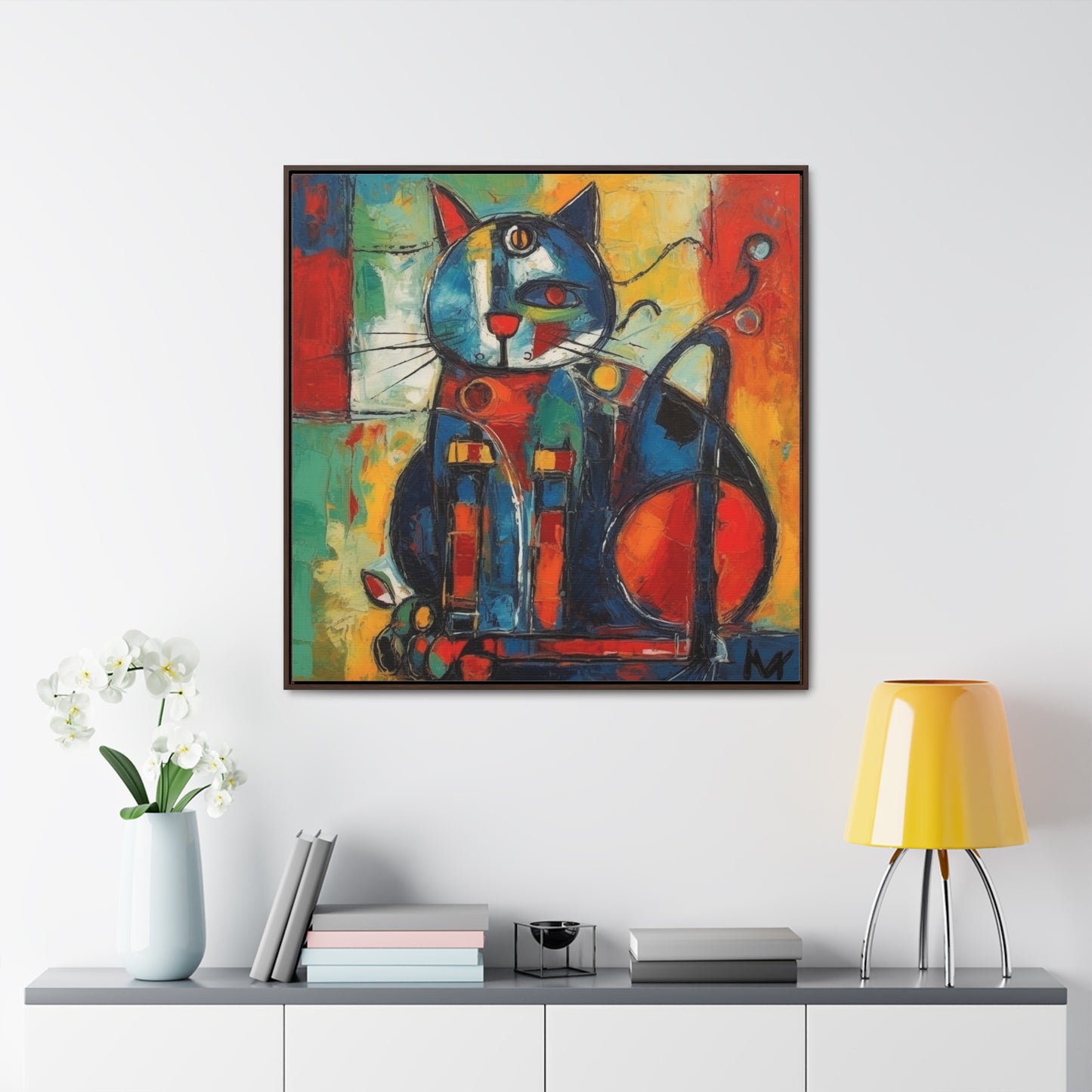 Cat 69, Gallery Canvas Wraps, Square Frame