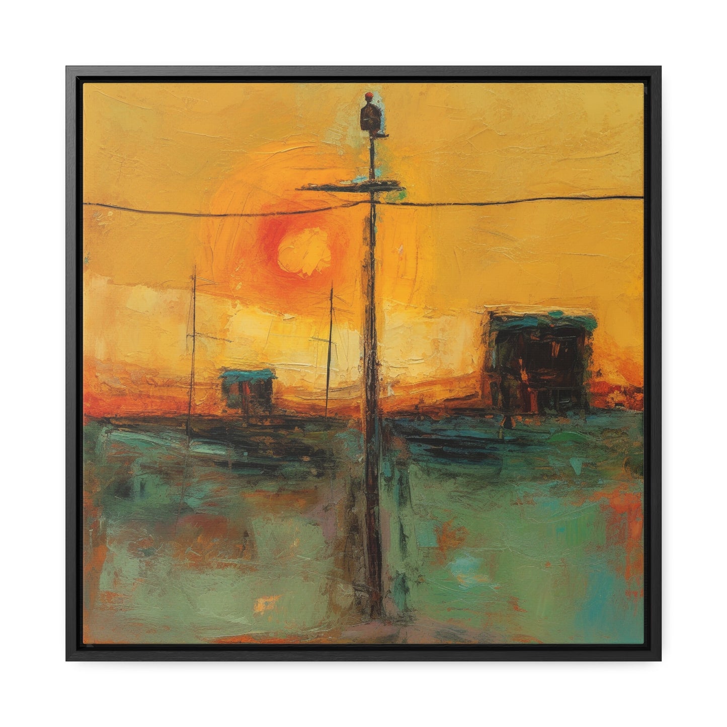 Land of the Sun 55, Valentinii, Gallery Canvas Wraps, Square Frame