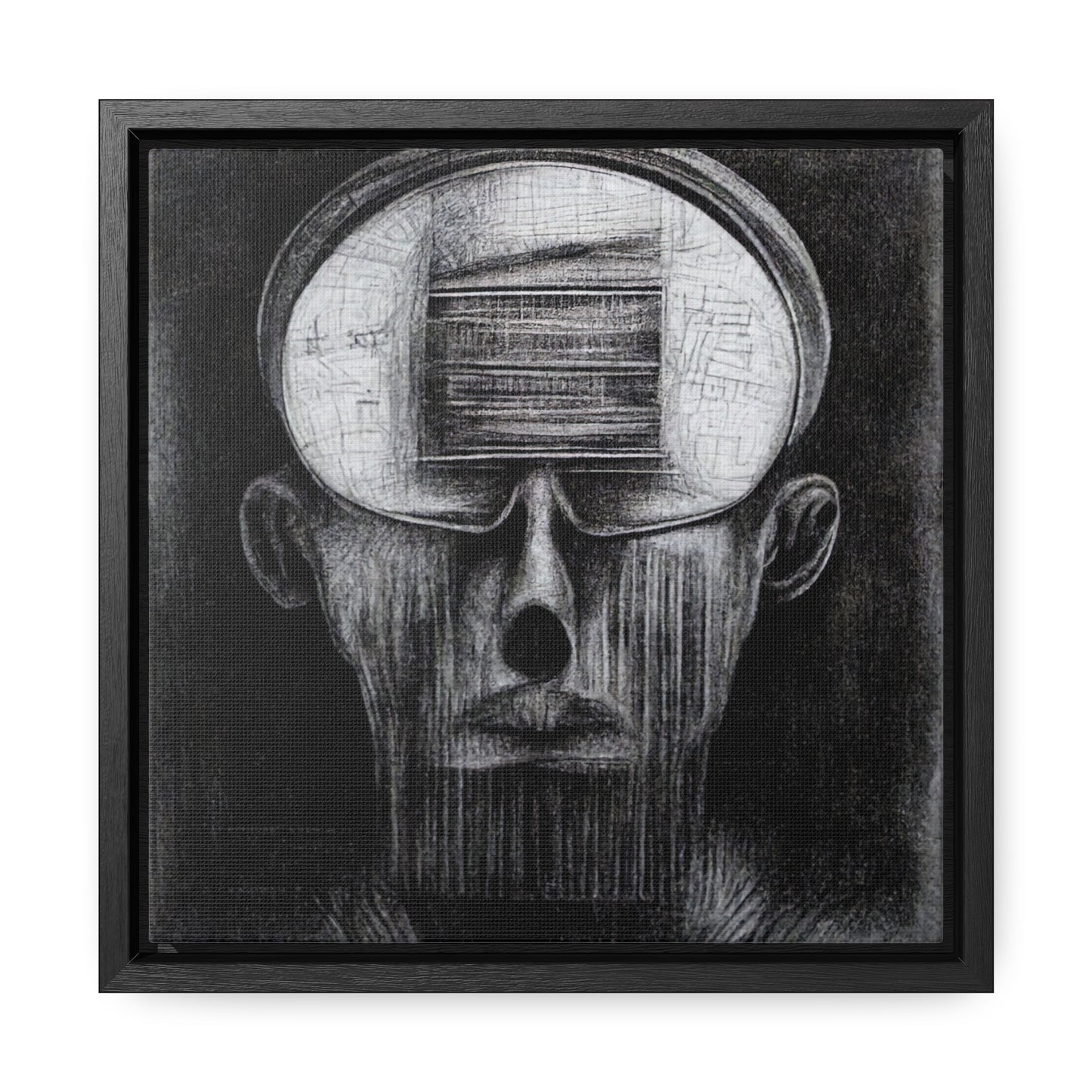 Brain 48, Valentinii, Gallery Canvas Wraps, Square Frame