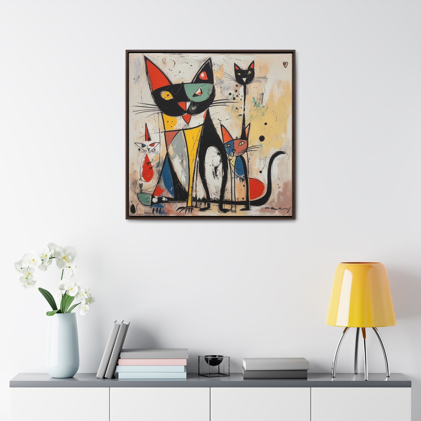 Cat 63, Gallery Canvas Wraps, Square Frame