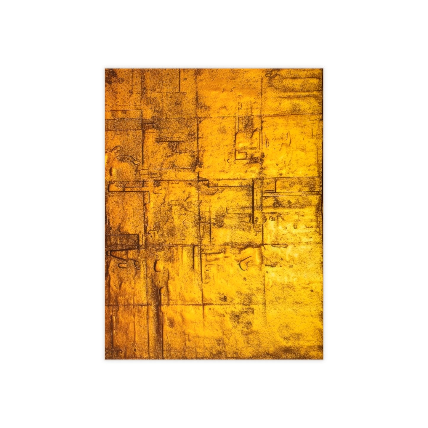 Gold 8, Ceramic Photo Tile