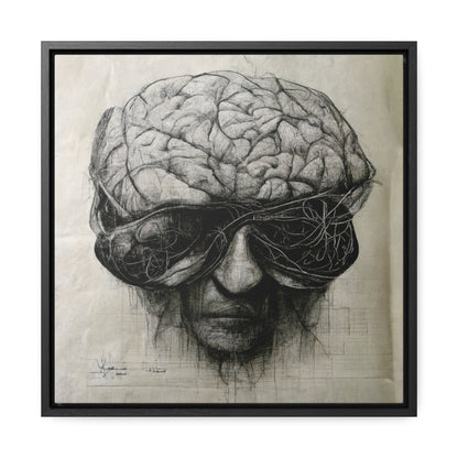 Brain 44, Valentinii, Gallery Canvas Wraps, Square Frame