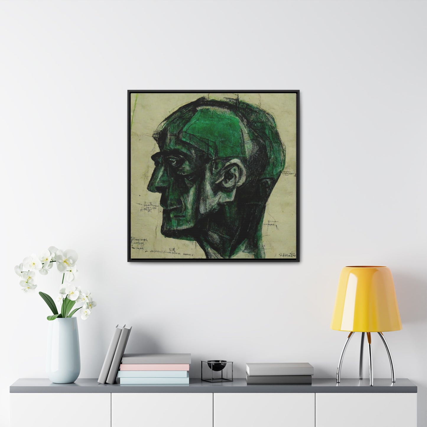 Heads, Valentinii, Gallery Canvas Wraps, Square Frame