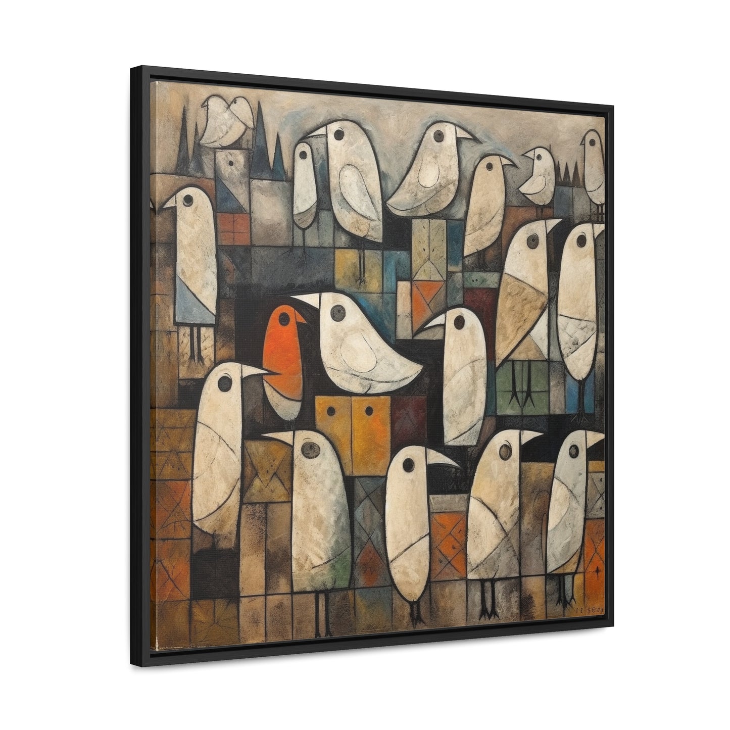 Bird 12, Gallery Canvas Wraps, Square Frame