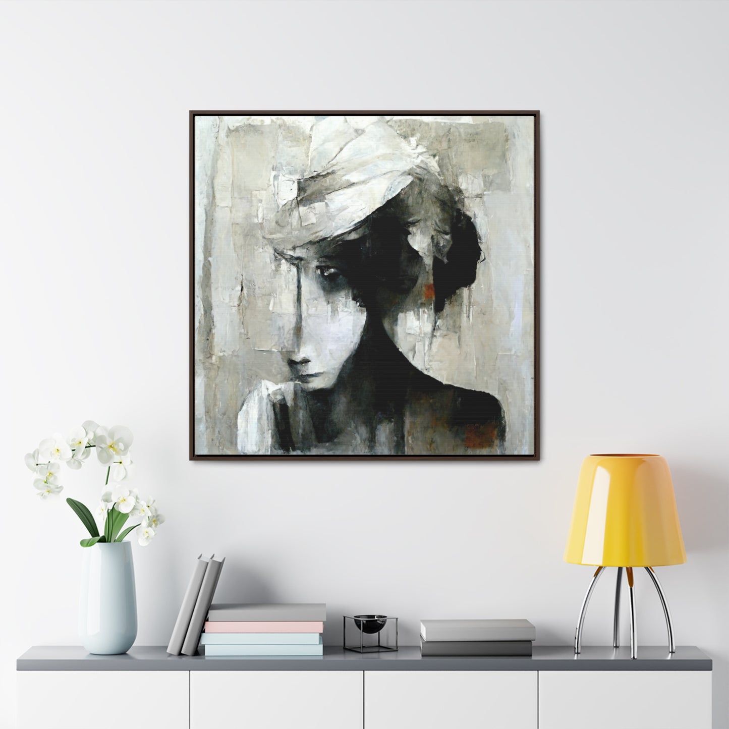 Forgotten face 2, Valentinii, Gallery Canvas Wraps, Square Frame