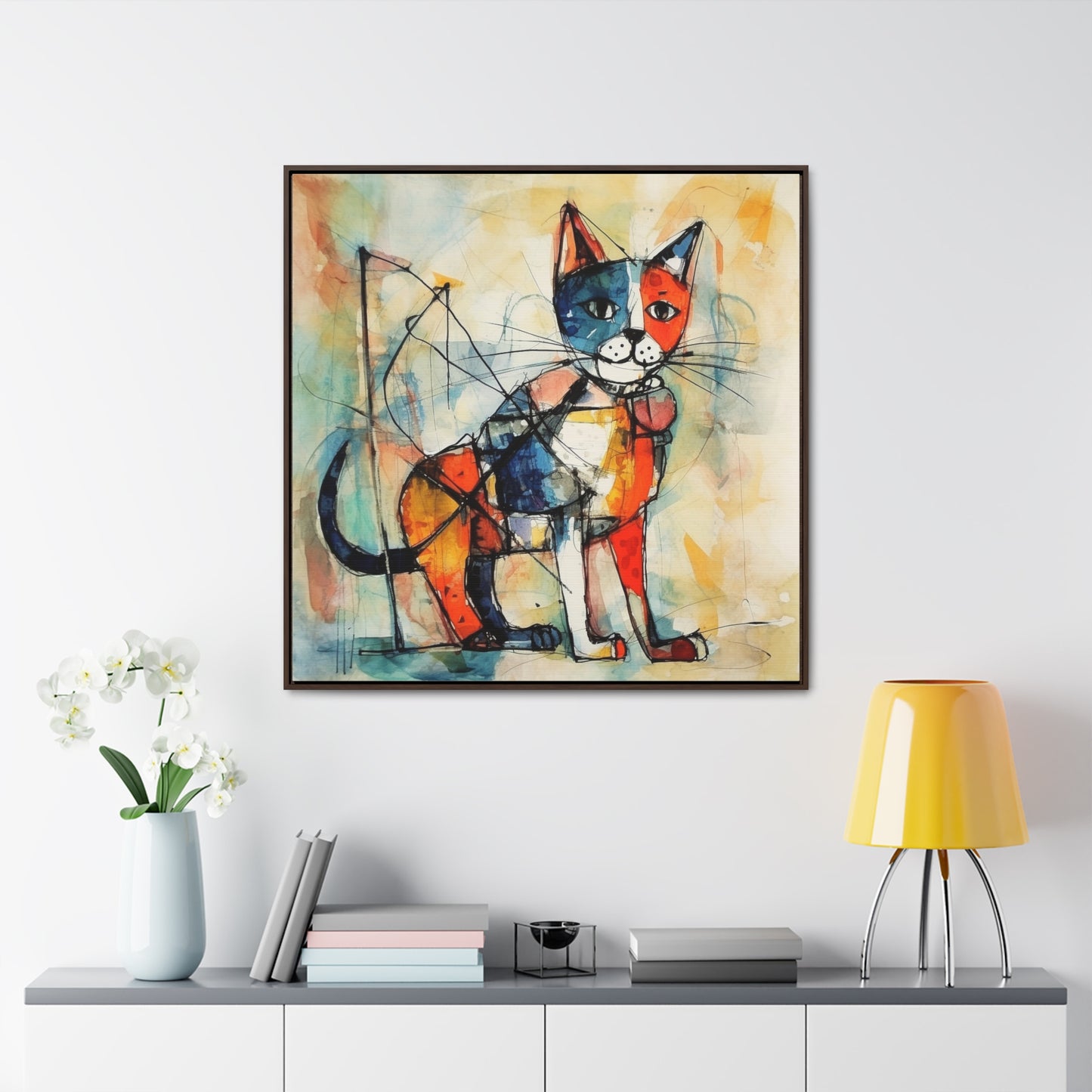 Cat 74, Gallery Canvas Wraps, Square Frame