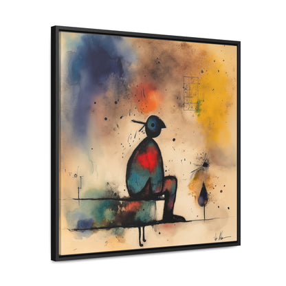 Sad Man 4, Valentinii, Gallery Canvas Wraps, Square Frame