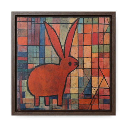 Rabbit 32, Gallery Canvas Wraps, Square Frame