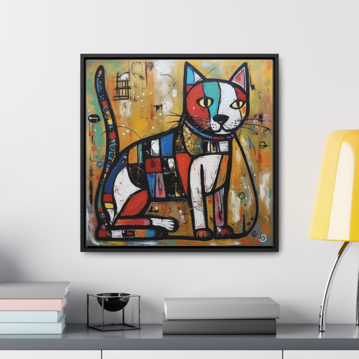 Cat 104, Gallery Canvas Wraps, Square Frame