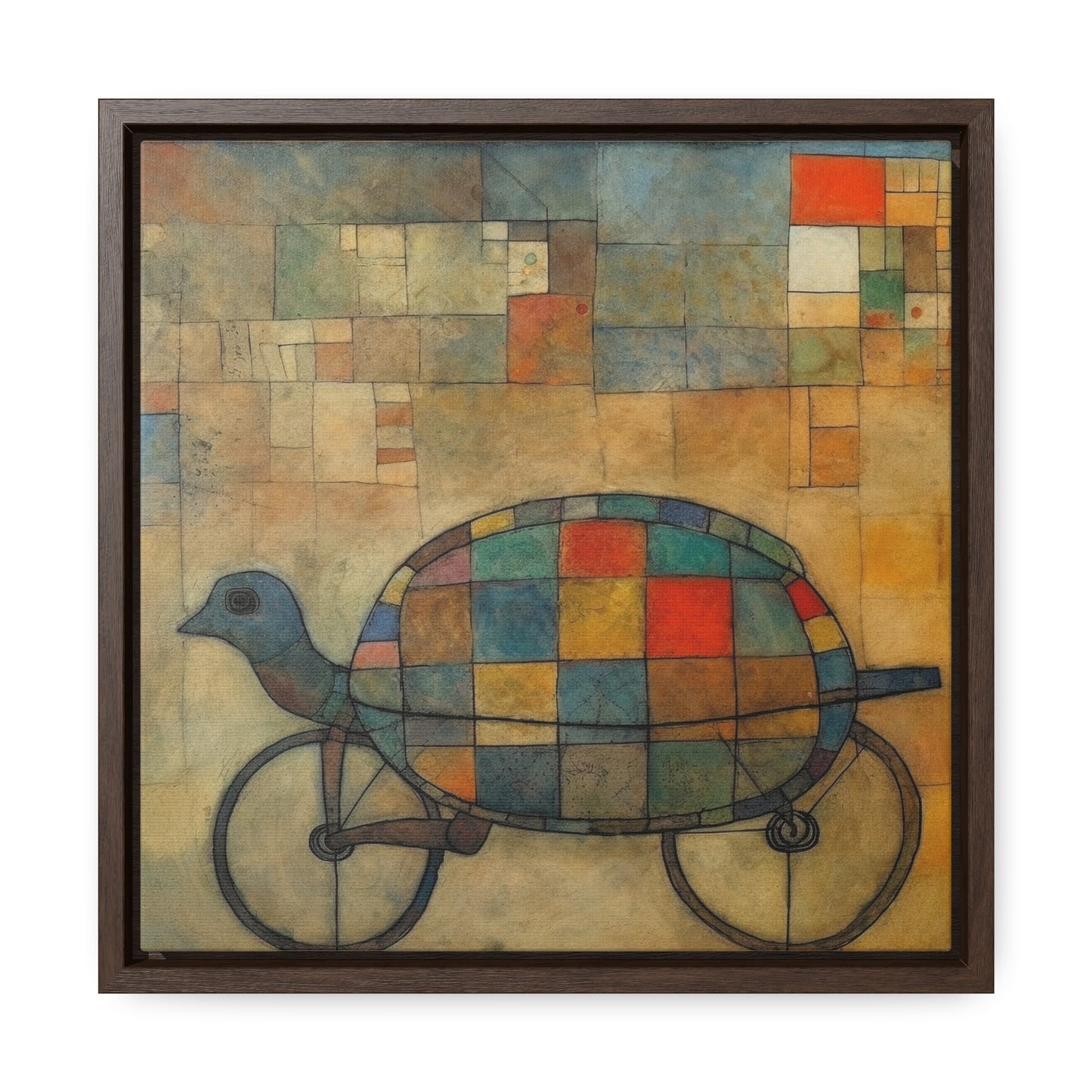 Turtle 9, Gallery Canvas Wraps, Square Frame