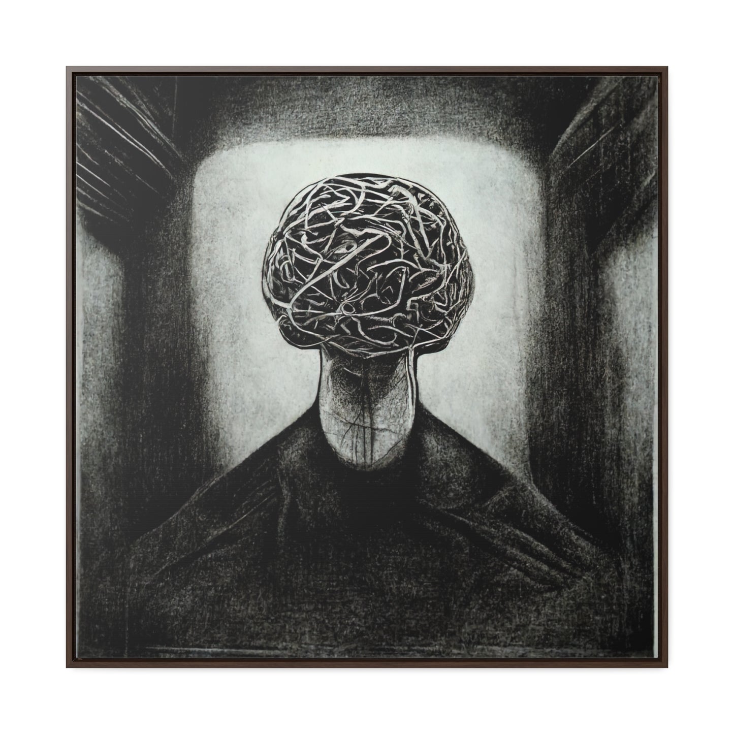 Brain 16, Valentinii, Gallery Canvas Wraps, Square Frame