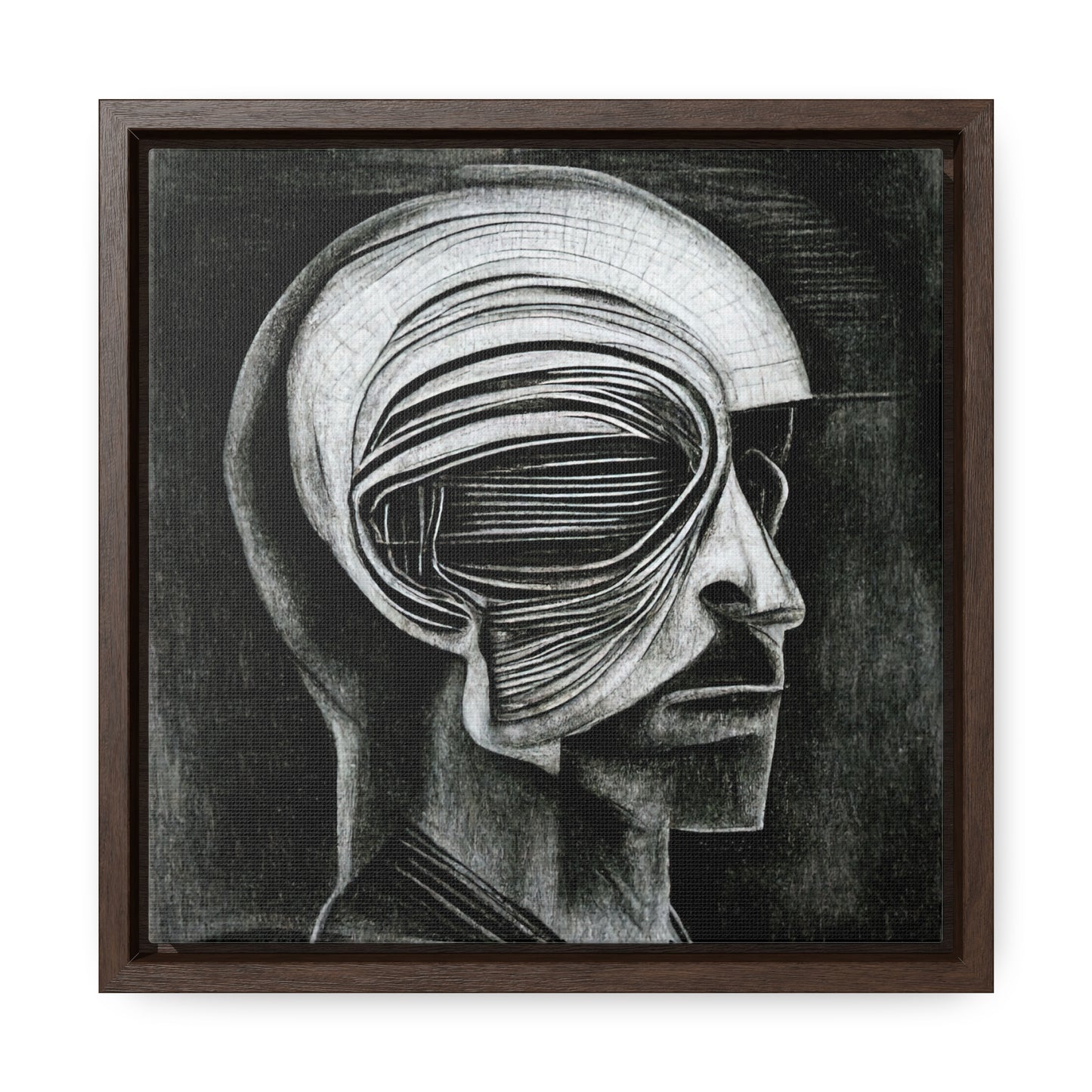 Brain 29, Valentinii, Gallery Canvas Wraps, Square Frame