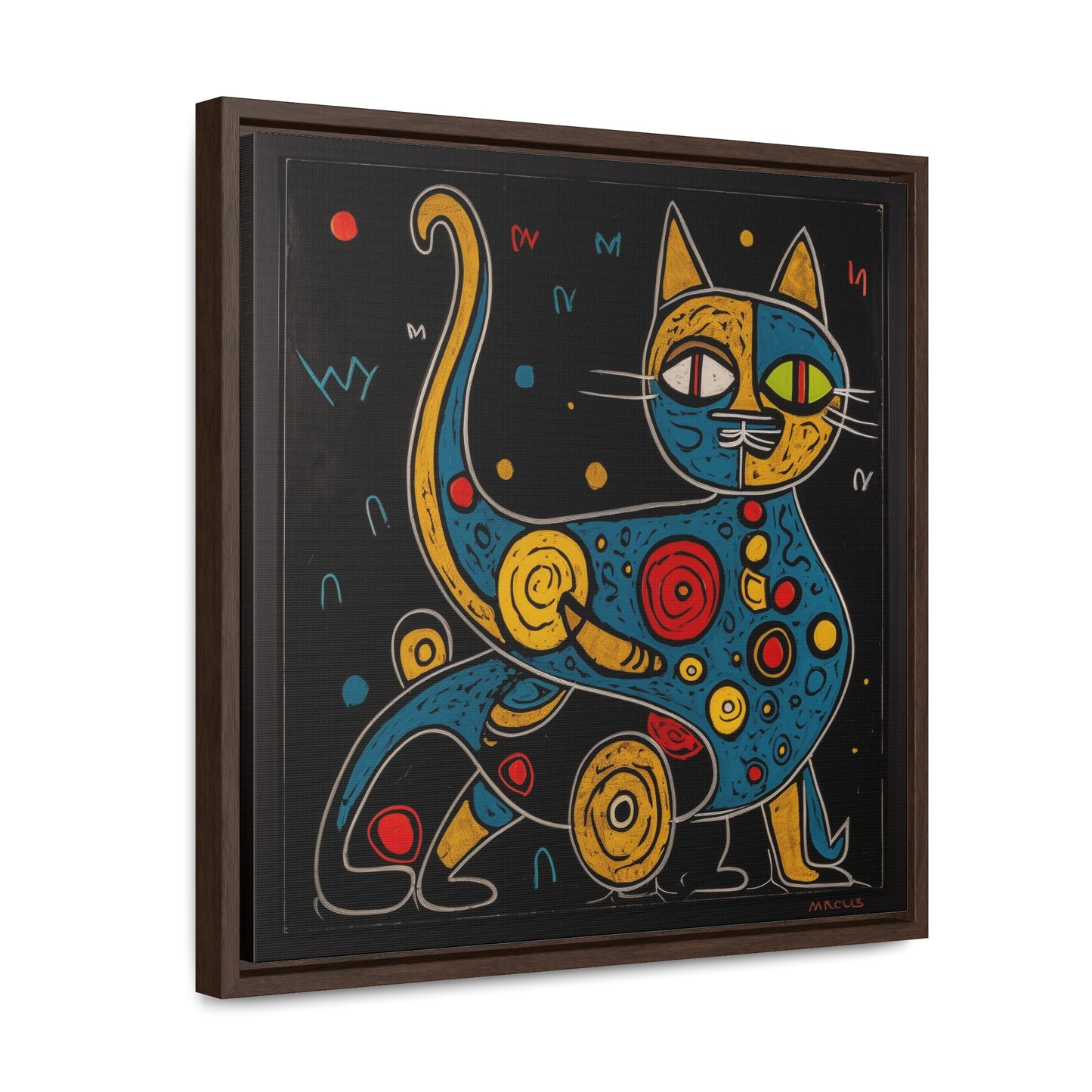 Cat 121, Gallery Canvas Wraps, Square Frame