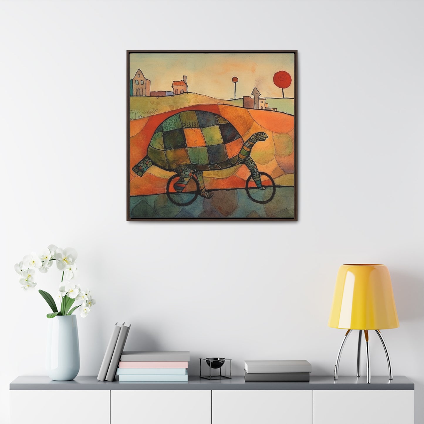 Turtle 5, Gallery Canvas Wraps, Square Frame