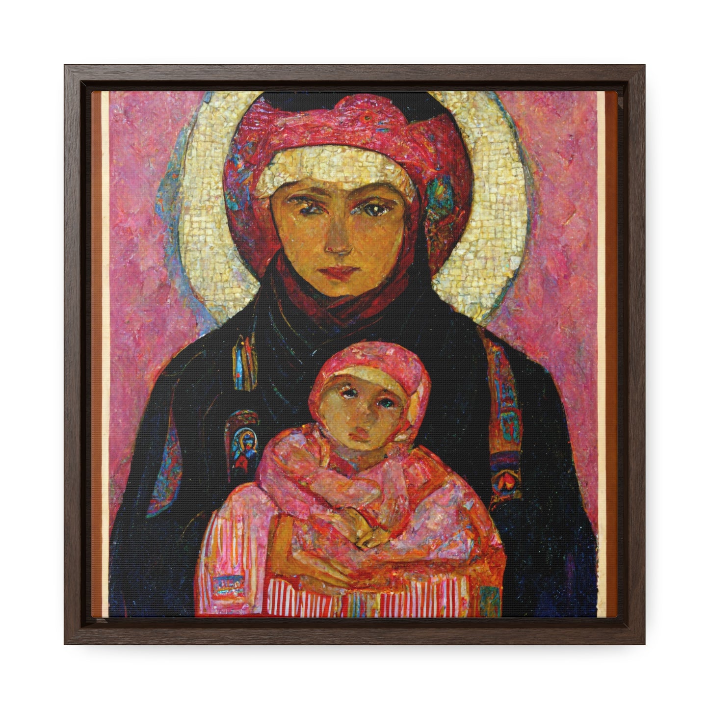 Mary and the Child 14, Valentinii, Gallery Canvas Wraps, Square Frame