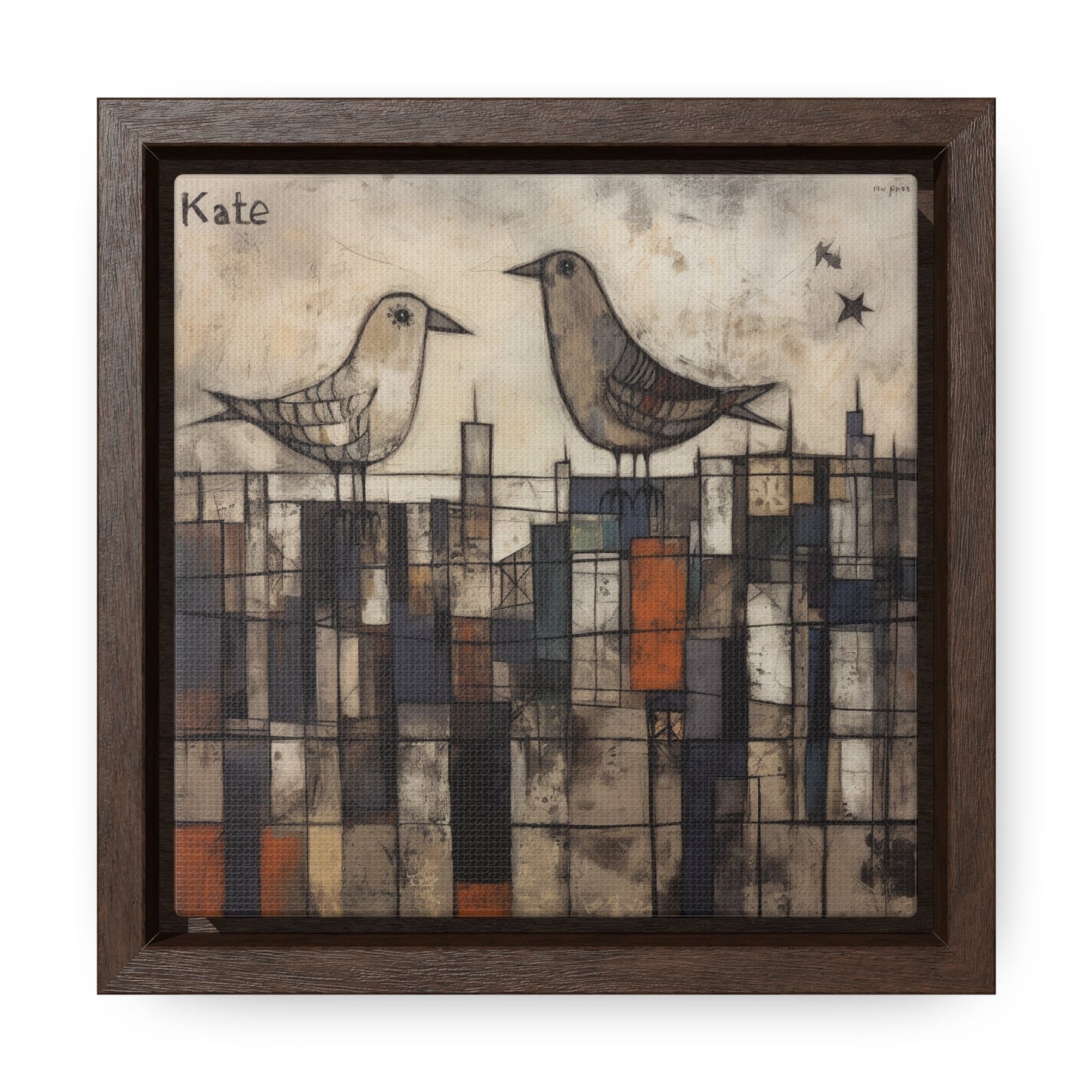 Bird 30, Gallery Canvas Wraps, Square Frame