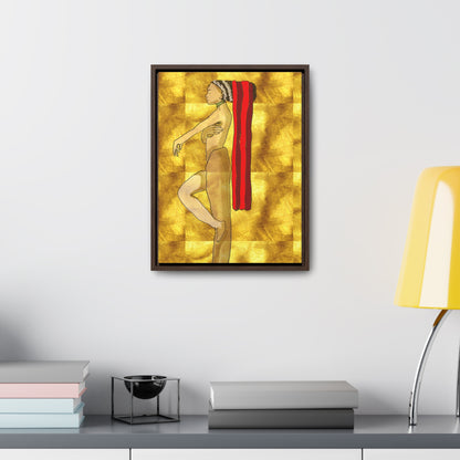 Woman in Gold, Original Eduard Pavel, Gallery Canvas Wraps, Vertical Frame