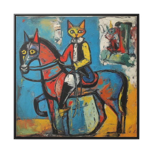 Cat 109, Gallery Canvas Wraps, Square Frame