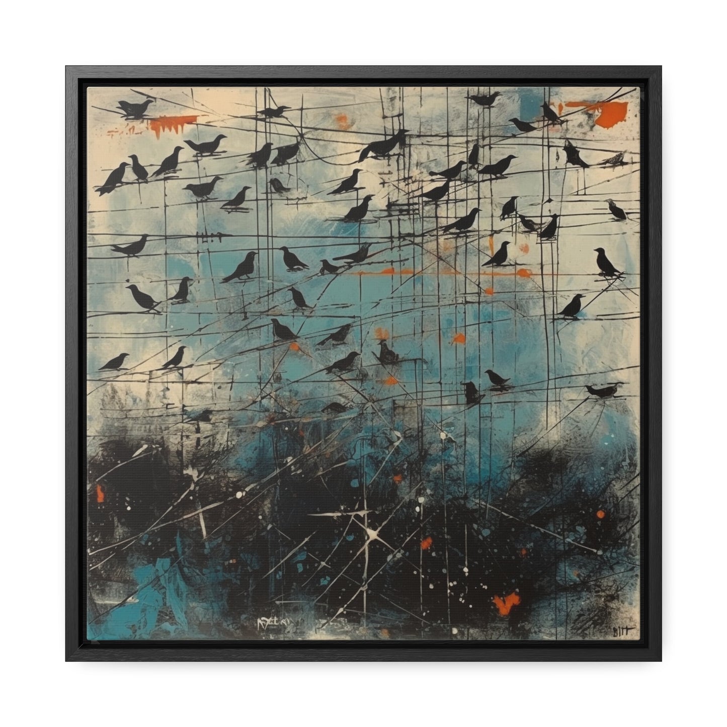 Bird 20, Gallery Canvas Wraps, Square Frame