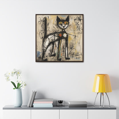 Cat 44, Gallery Canvas Wraps, Square Frame