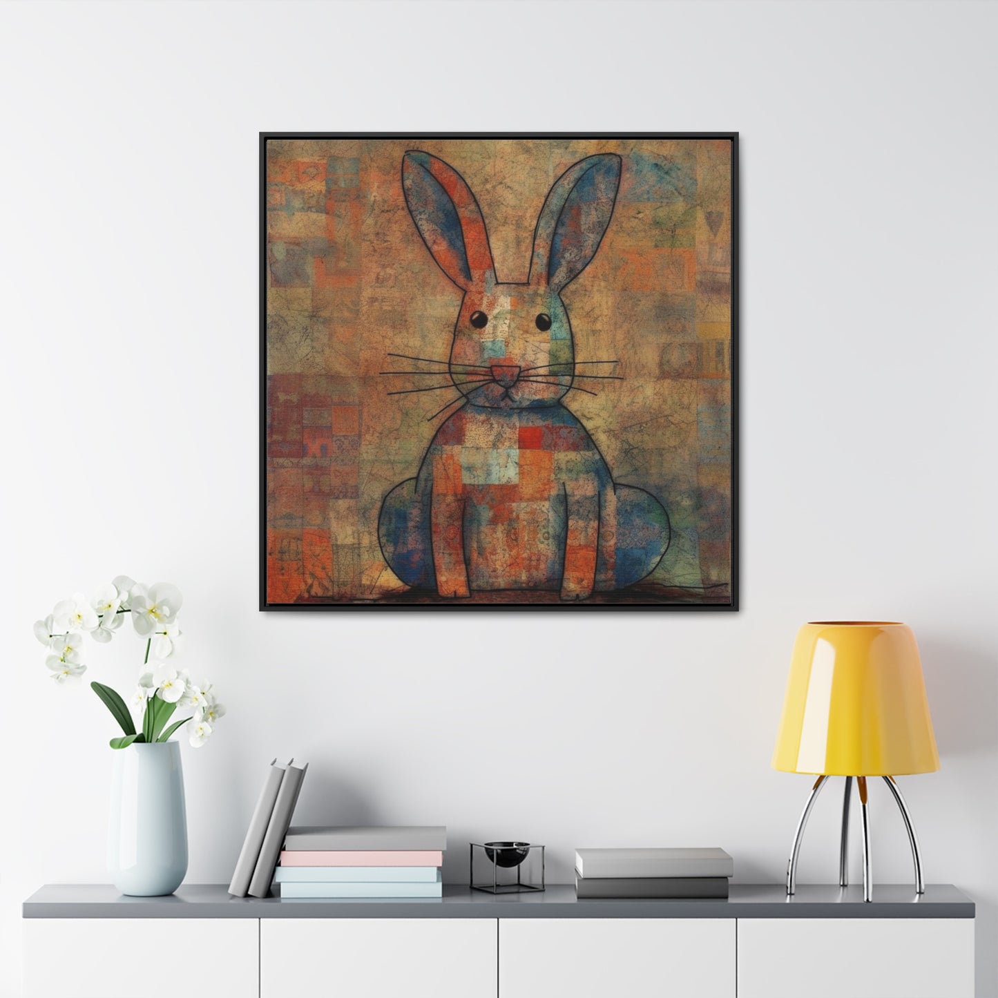 Rabbit 21, Gallery Canvas Wraps, Square Frame