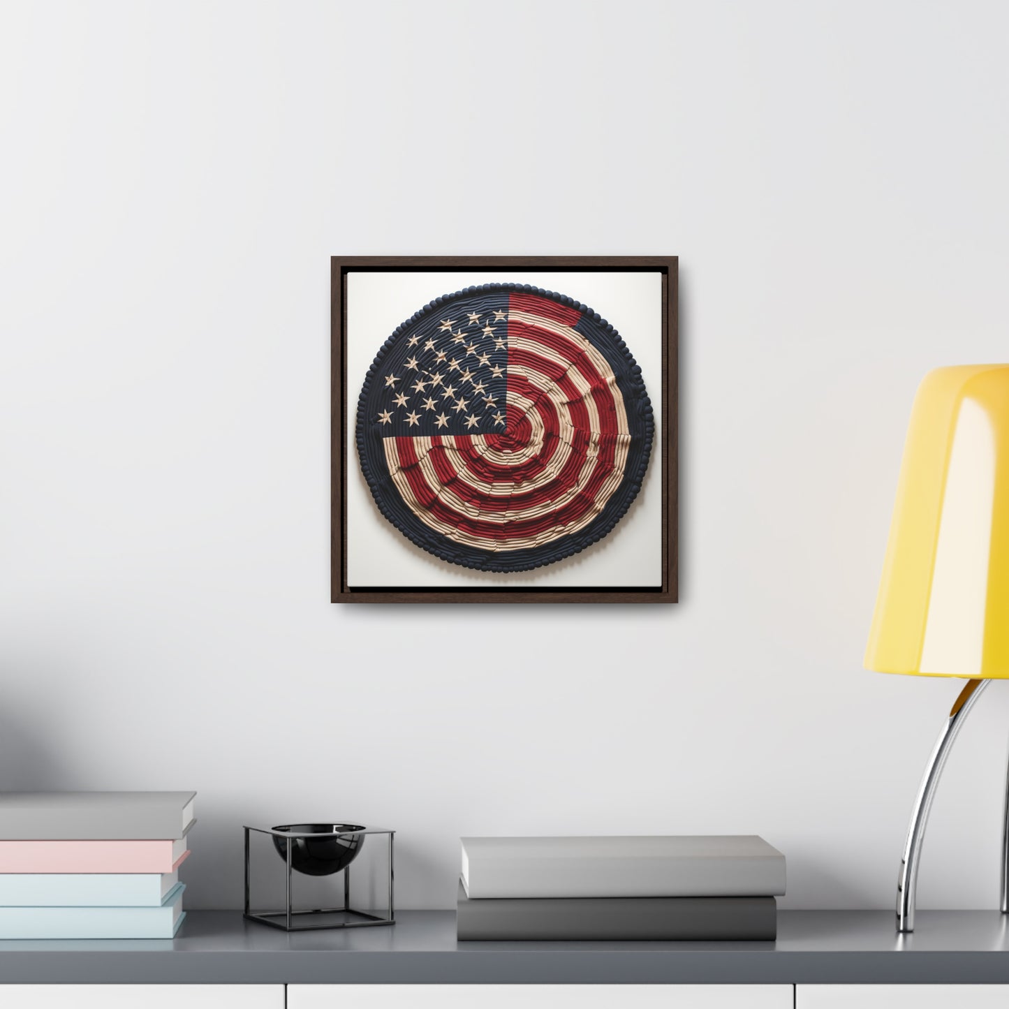 Flag 16, Gallery Canvas Wraps, Square Frame