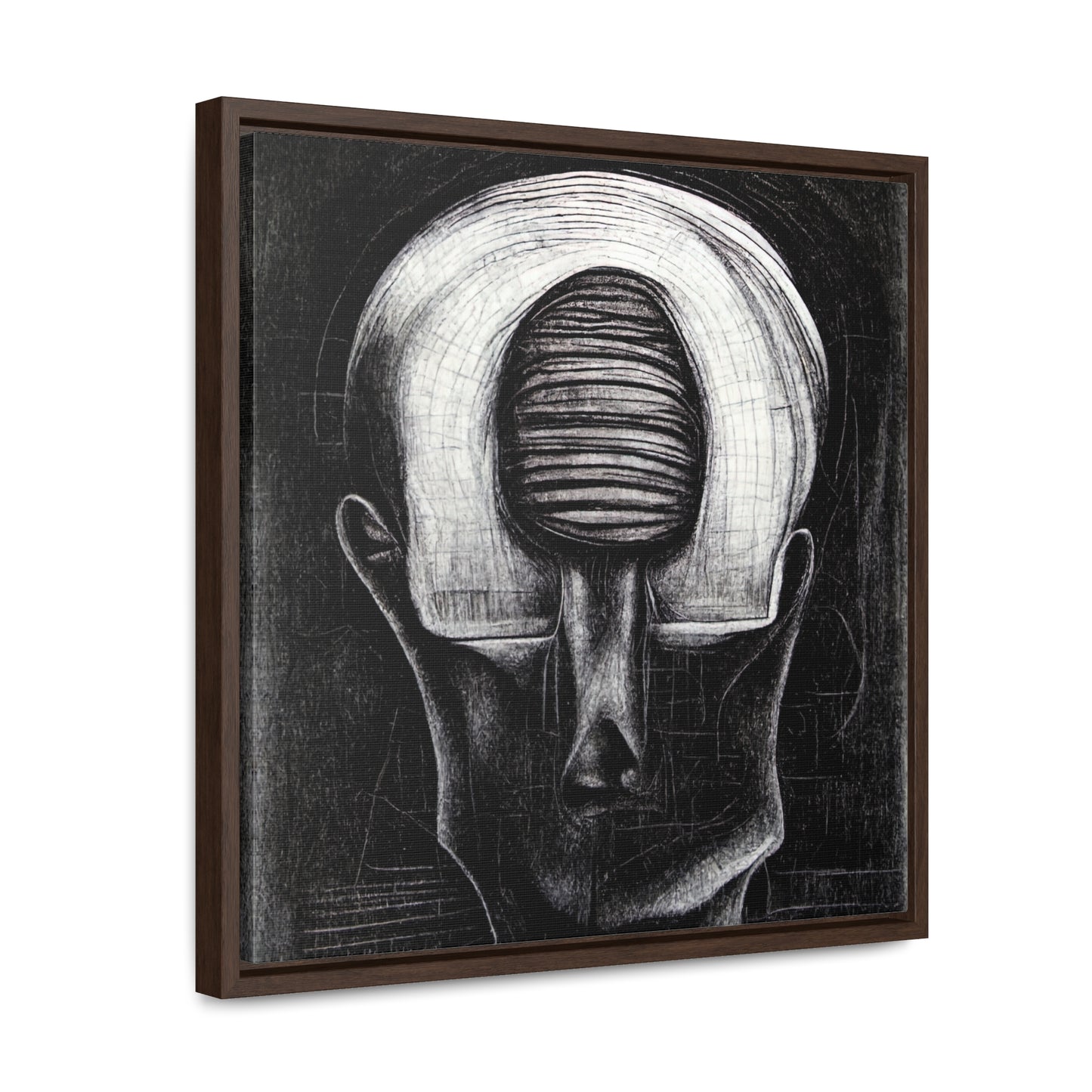 Brain 49, Valentinii, Gallery Canvas Wraps, Square Frame