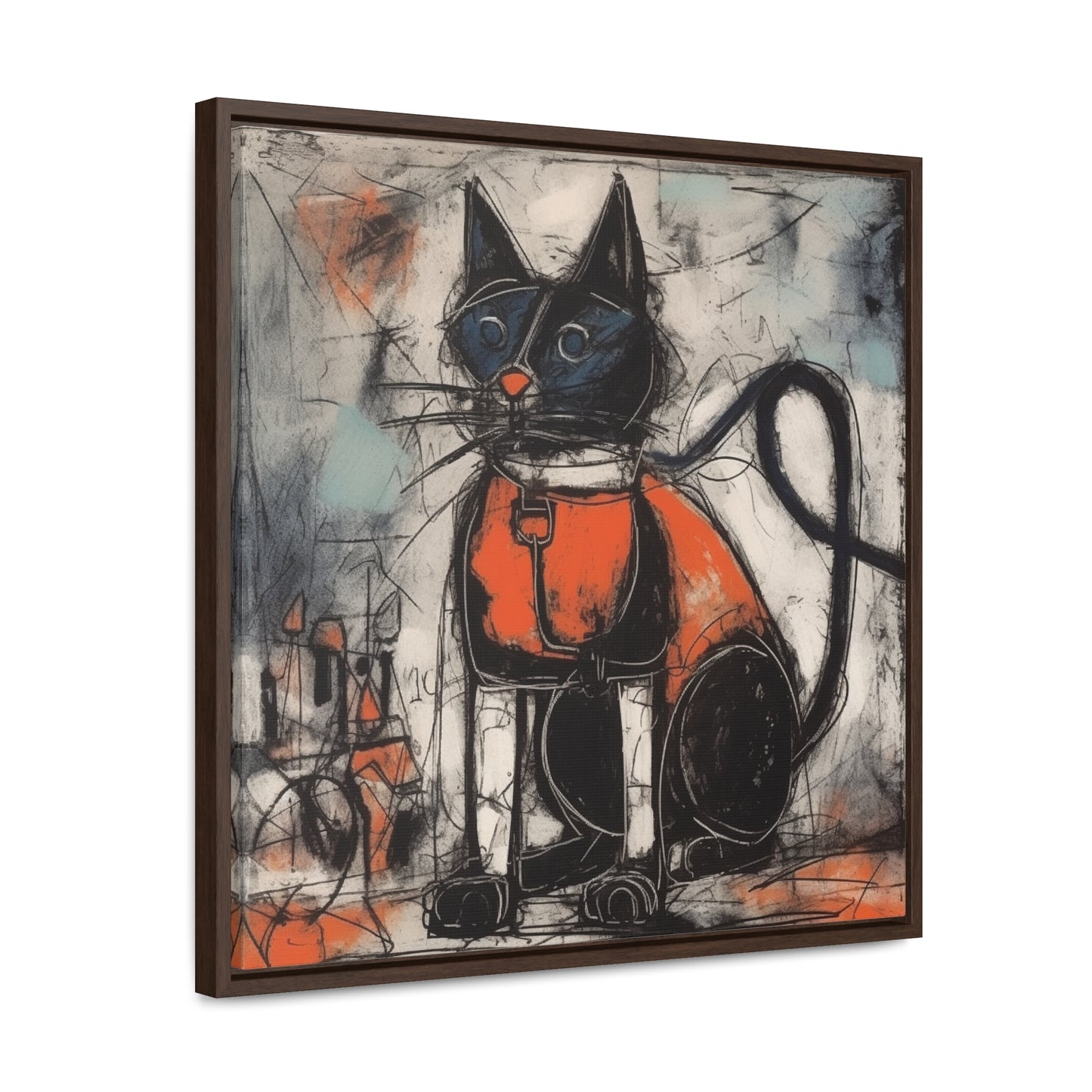 Cat 35, Gallery Canvas Wraps, Square Frame