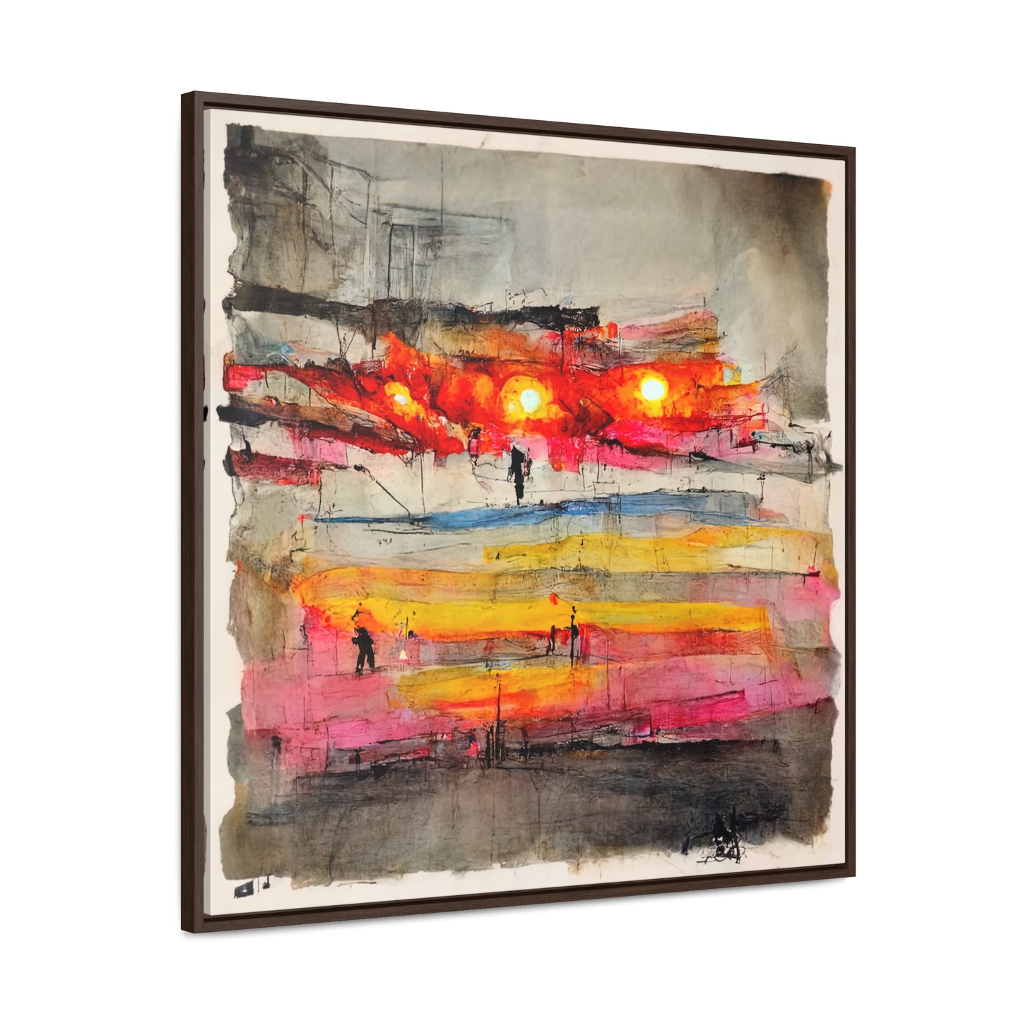 Land of the Sun 9, Valentinii, Gallery Canvas Wraps, Square Frame